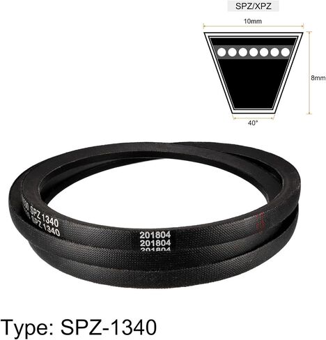 uxcell SPZ-1120 Drive V-Belt Industrial Power Rubber Transmission Belt 1120mm Pitch Girth 10mm Width 8mm Height in Saudi Arabia