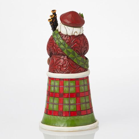 Enesco INJim Jim Shore Heartwood Creek Scottish Santa تمثال 6.75 بوصة، أحمر، أخضر، أخضر داكن، ذهبي، بني، أسود، أبيض فاتح in Saudi Arabia
