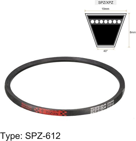 uxcell SPZ-1120 Drive V-Belt Industrial Power Rubber Transmission Belt 1120mm Pitch Girth 10mm Width 8mm Height in Saudi Arabia