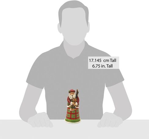 Enesco INJim Jim Shore Heartwood Creek Scottish Santa تمثال 6.75 بوصة، أحمر، أخضر، أخضر داكن، ذهبي، بني، أسود، أبيض فاتح in Saudi Arabia