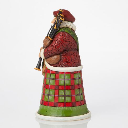 Enesco INJim Jim Shore Heartwood Creek Scottish Santa تمثال 6.75 بوصة، أحمر، أخضر، أخضر داكن، ذهبي، بني، أسود، أبيض فاتح in Saudi Arabia