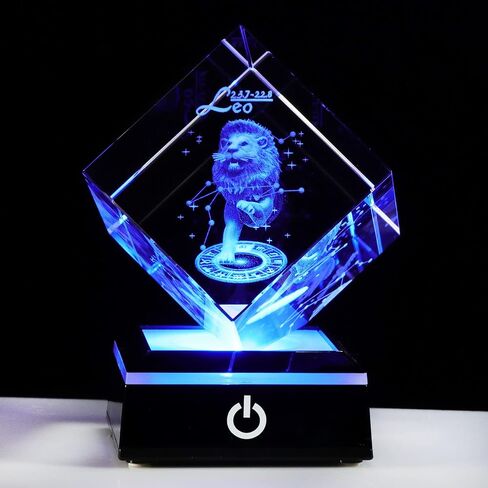 3d Crystals Leo Zodiac Astrology Gifts For Women Men,Leo Glass Figurine Decor Constellation Stuff July Auguest Birthday Gifts For Girlfriend Woman Aunt Wife Keepsake Sign Decor Symbolic: Sober in Saudi Arabia