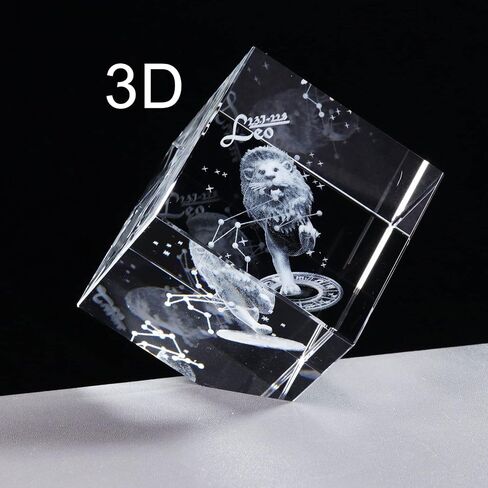 3d Crystals Leo Zodiac Astrology Gifts For Women Men,Leo Glass Figurine Decor Constellation Stuff July Auguest Birthday Gifts For Girlfriend Woman Aunt Wife Keepsake Sign Decor Symbolic: Sober in Saudi Arabia