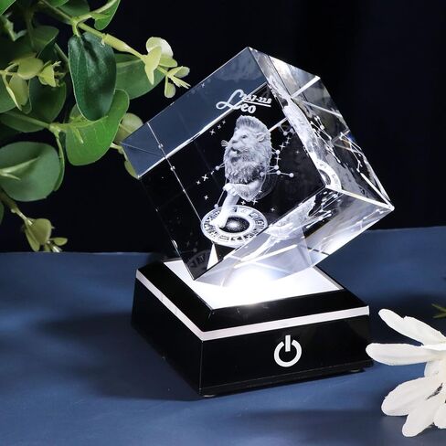 3d Crystals Leo Zodiac Astrology Gifts For Women Men,Leo Glass Figurine Decor Constellation Stuff July Auguest Birthday Gifts For Girlfriend Woman Aunt Wife Keepsake Sign Decor Symbolic: Sober in Saudi Arabia