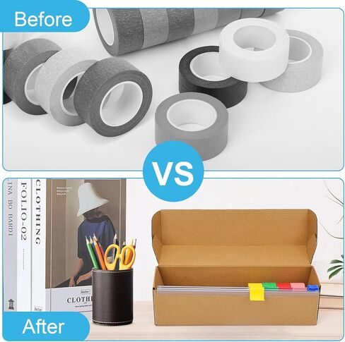 11 Pcs Colored 1 inch Wide Painter's Masking Tape 16 Yards Safe Tape Dispenser Bulk Colored Masking Tape Colored Tape Rolls Painting Accessories Rainbow Paper Tape for Art DIY Craft Box Label Teacher in Saudi Arabia