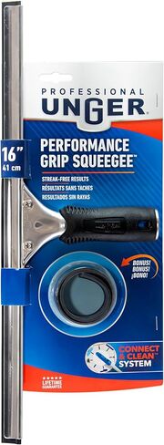 ممسحة تنظيف النوافذ والزجاج مقاس 16 بوصة مع مطاط بديل - لوازم التنظيف، ممسحة شديدة التحمل لتنظيف النوافذ، نتائج خالية من الخطوط in Kuwait