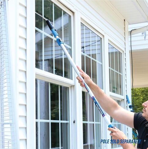 ممسحة تنظيف النوافذ والزجاج مقاس 16 بوصة مع مطاط بديل - لوازم التنظيف، ممسحة شديدة التحمل لتنظيف النوافذ، نتائج خالية من الخطوط in Kuwait