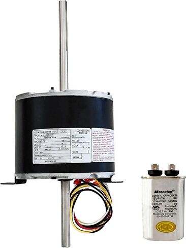 3314471.011 F48AE48A61 Fan Motor Compatible with Dometic Duo-Therm Penguin II 641815, 641816, 641835, 641915, 641916, 641935, Replace genteq F48AE48A61 Fan Motor, 1/4 HP, 115V, 1650RPM 3 Speed in Kuwait