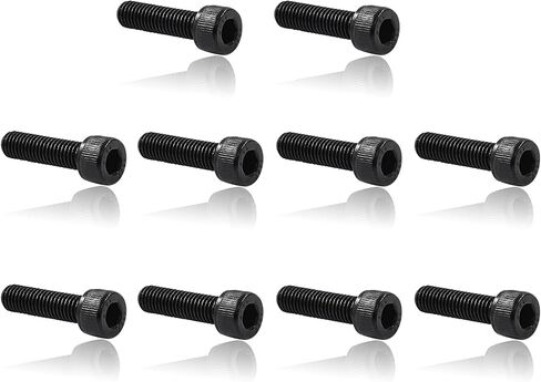 M3 x 8mm Hex Socket Head Cap Screws Bolts 12.9 Grade Alloy Steel Hex Socket Cap Machine Screws with Black Oxide Finish, Set of 100 in Saudi Arabia