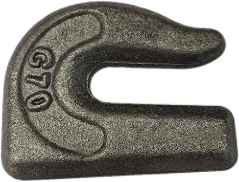 10Pcs Weld On Hook Tractor Hooks Grab Chain Hooks 3/8'' G70 Heavy Duty Forged Grade Tow Hook Weldable for Chain Pulling and Lifting, Trailer Truck, Rigging, Car in Kuwait