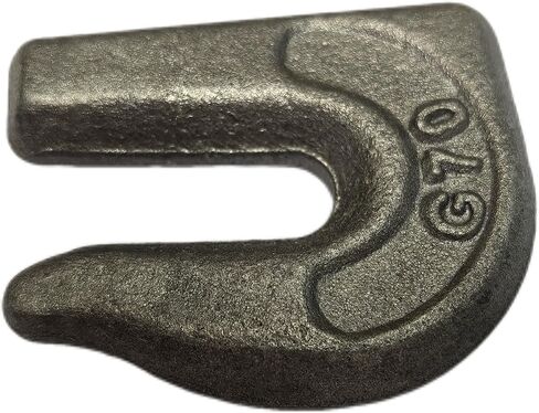 10Pcs Weld On Hook Tractor Hooks Grab Chain Hooks 3/8'' G70 Heavy Duty Forged Grade Tow Hook Weldable for Chain Pulling and Lifting, Trailer Truck, Rigging, Car in Kuwait