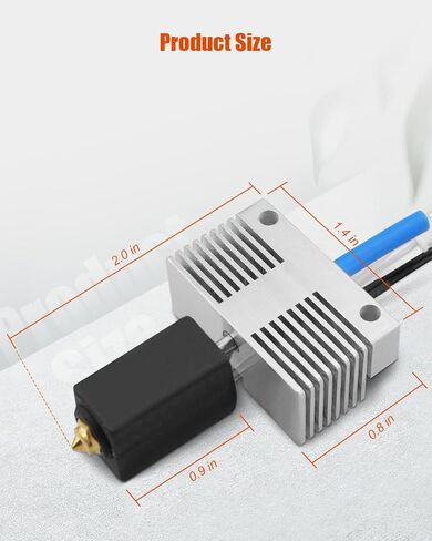 مجموعة Hotend مناسبة لملحقات الطابعة Neptune 4 Plus/4 Max ثلاثية الأبعاد، كتلة سخان طارد رأس الطباعة مع فوهة 0.4 مم in Kuwait