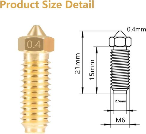 5 قطع فوهات وجوارب سيليكون لـ Anycubic Kobra 3، ملحقات الطابعة ثلاثية الأبعاد 5 قطع فوهات نحاسية 0.4 مم و5 قطع جوارب سيليكون لـ Kobra 3 in Kuwait
