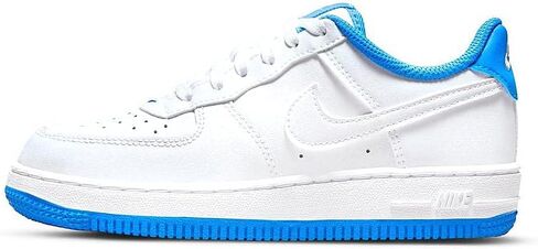 حذاء Nike Little Kid's Force 1 ESS أبيض/أبيض-Lt أزرق فوتو (DV1332 101) - 11 in Saudi Arabia