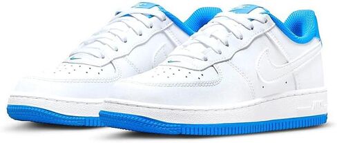 حذاء Nike Little Kid's Force 1 ESS أبيض/أبيض-Lt أزرق فوتو (DV1332 101) - 11 in Saudi Arabia