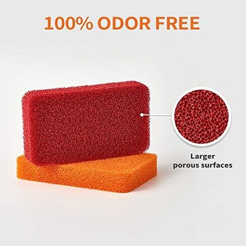 Heavy Duty Silicone Scrubber Sponges (4 Pack) -Kitchen Bathroom Cleaning Scrubber Dish Washing Scrubber in Saudi Arabia