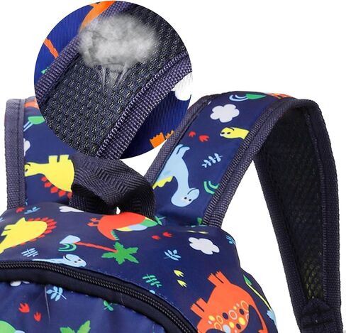 حقيبة ظهر كولوتش للأطفال الصغار للأولاد والبنات، حقيبة ظهر خفيفة الوزن لمرحلة ما قبل المدرسة مقاومة للماء للأطفال، حقيبة مدرسية للرعاية النهارية، أزرق، ديناصور in Kuwait
