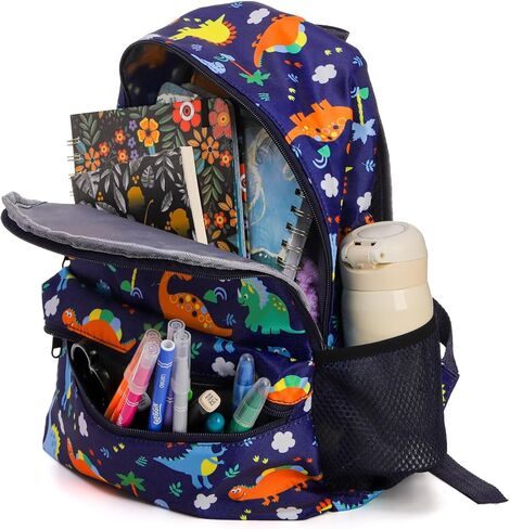 حقيبة ظهر كولوتش للأطفال الصغار للأولاد والبنات، حقيبة ظهر خفيفة الوزن لمرحلة ما قبل المدرسة مقاومة للماء للأطفال، حقيبة مدرسية للرعاية النهارية، أزرق، ديناصور in Kuwait