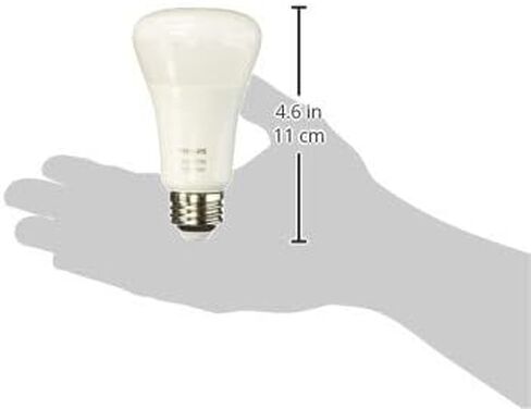 Philips Hue Single Premium A19 Smart Bulb, 16 million colors, for most lamps & overhead lights (Hue Hub Required, Works with Alexa), Old Version, White (464487) in Saudi Arabia