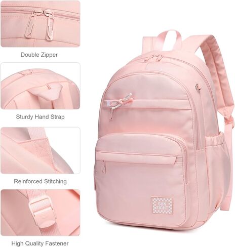 حقيبة ظهر للأطفال للبنات حقيبة ظهر مدرسية مقاومة للماء مناسبة للأعمار أكثر من 6 سنوات حقيبة سفر للأطفال الصغار (وردي) in Kuwait