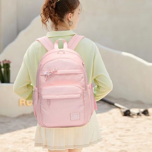 حقيبة ظهر للأطفال للبنات حقيبة ظهر مدرسية مقاومة للماء مناسبة للأعمار أكثر من 6 سنوات حقيبة سفر للأطفال الصغار (وردي) in Kuwait