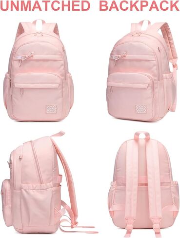 حقيبة ظهر للأطفال للبنات حقيبة ظهر مدرسية مقاومة للماء مناسبة للأعمار أكثر من 6 سنوات حقيبة سفر للأطفال الصغار (وردي) in Kuwait