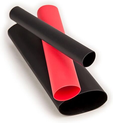 3M EPS300-1/8-6"-Black-10-10 Pc Heat Shrink Thin-Wall Flexible Polyolefin Adhesive-Lined Tubing EPS300-1/8-6"-Black-10-10 Pc Pks, 6" length sticks (Pack of 10) in Saudi Arabia