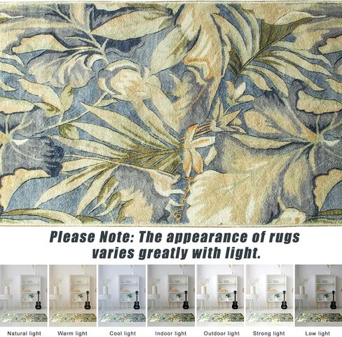 Yancorp 2' x 6' Boho Runner Rug, Washable, for Hallway, Front Doors, Kitchen, Entryway(Floral) in Saudi Arabia