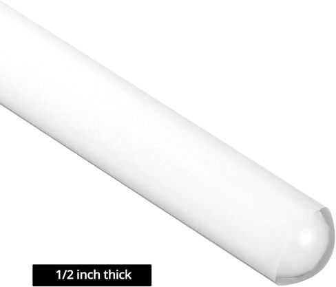 QWORK 40 Inch Clear Acrylic Curtain Pull Wand (4 Pack) with Strong Lobster Hook and Extra Ring Attachments – Ideal for Thick & Heavy Grommet Curtains in Saudi Arabia
