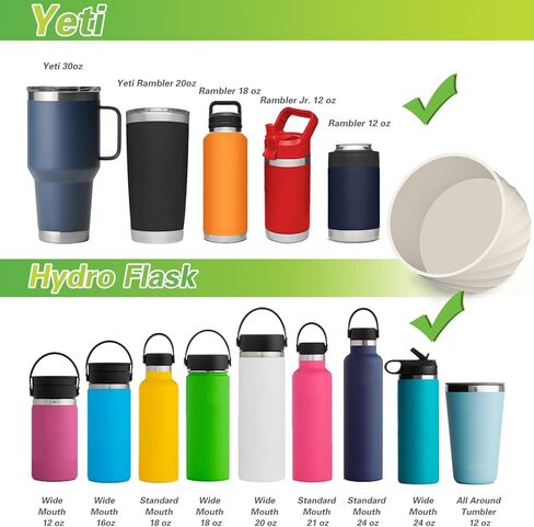 AIERSA 3Pcs Silicone Boot Sleeve for Stanley Quencher 40oz 30oz Tumbler with Handle,for IceFlow 20oz 30oz,Protective Water Bottle Bottom Bumper Cover for Stanley Cup Accessories,Cream,Rose Pink,Purple in Saudi Arabia