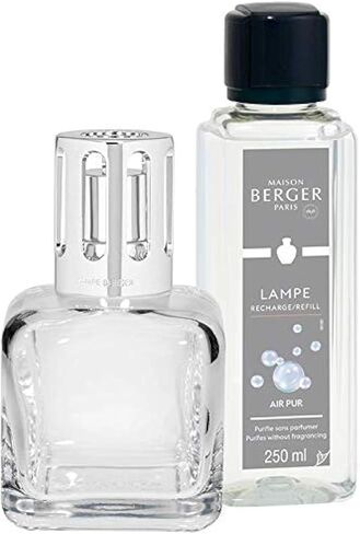 مجموعة هدايا لامب بيرغر آيس كيوب - موزع عطور منزلي - عطر - 5.5 × 3 × 3 بوصة - صنع في فرنسا - يشمل عطر نسيم المحيط 8.45 مرة سائلة - 250 ملليلتر (ريش) in Saudi Arabia