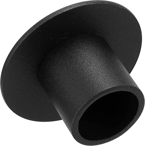 8 عبوات من حوامل الشموع السوداء مقاس 5 سم، حوامل شموع، حوامل شموع عمود مع قاعدة مستديرة، حامل شموع حديد قديم لتزيين حفلات الزفاف in Kuwait