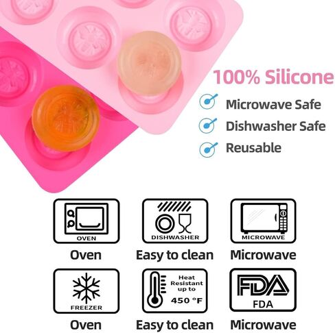 SJ Heart Silicone Molds, 6 Cavity 4 Ounce Bar Heart Mold for Soap, Resin, Candle and Muffin, Pack of 1 in Saudi Arabia