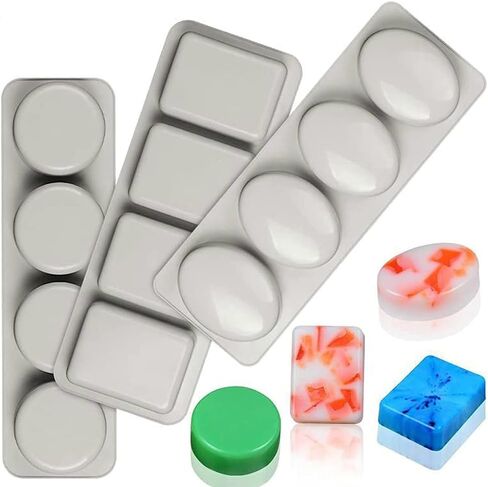 SJ Heart Silicone Molds, 6 Cavity 4 Ounce Bar Heart Mold for Soap, Resin, Candle and Muffin, Pack of 1 in Saudi Arabia