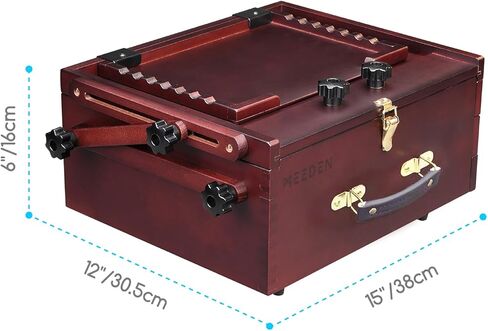 MEEDEN Pochade Box, Tabletop Easel for Painting, Portable Easel Box for Painting Canvas with Nylon Carry Bag, Painting Easel Art Easels for Painting Adult for Outdoor Travel Easel in Kuwait