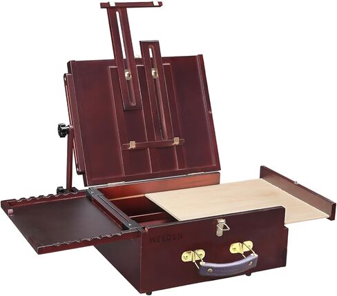 MEEDEN Pochade Box, Tabletop Easel for Painting, Portable Easel Box for Painting Canvas with Nylon Carry Bag, Painting Easel Art Easels for Painting Adult for Outdoor Travel Easel in Kuwait