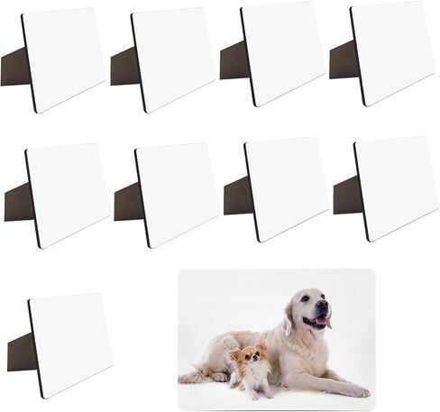 10 عبوات من إطارات الصور التسامي فارغة مع حامل مقاس 5 بوصة × 7 بوصة مستطيلة لنقل الحرارة MDF إطارات صور خشبية بالتسامي إطار لوحي هدايا صور شخصية للحرف اليدوية in Kuwait