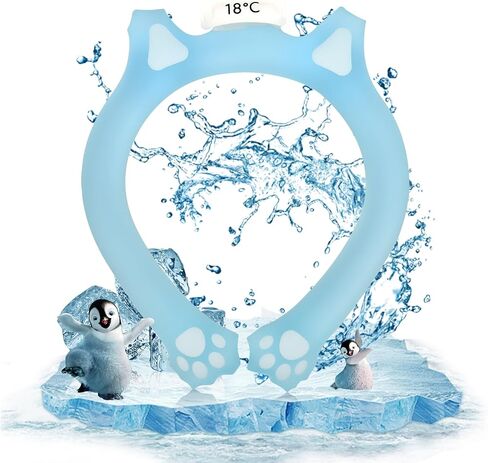 Neck Cooling Tube,Reusable Wearable Neck Cooler Ring,Wearable Cooling Neck Wraps for Summer Heat,Neck Cooling Tube with Cold Insulated Bag for Outdoor Indoor, Relief for Hot Flashes and Summer in Saudi Arabia