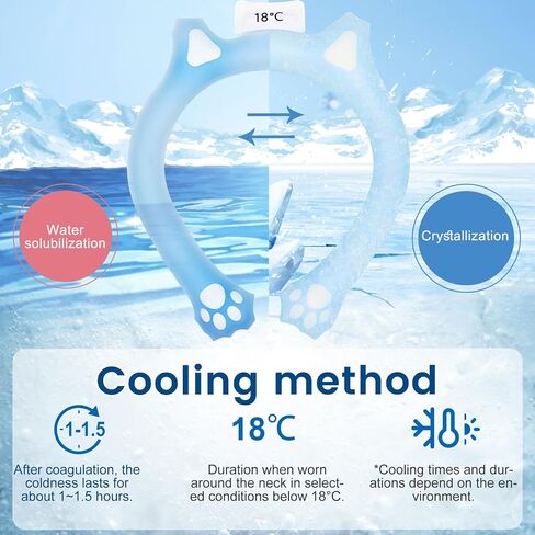 Neck Cooling Tube,Reusable Wearable Neck Cooler Ring,Wearable Cooling Neck Wraps for Summer Heat,Neck Cooling Tube with Cold Insulated Bag for Outdoor Indoor, Relief for Hot Flashes and Summer in Saudi Arabia