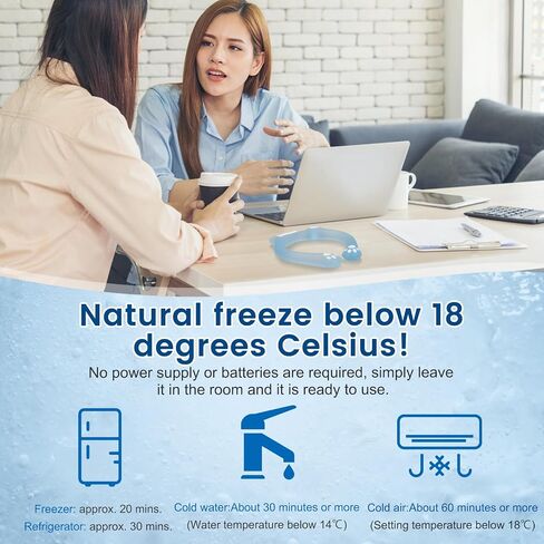Neck Cooling Tube,Reusable Wearable Neck Cooler Ring,Wearable Cooling Neck Wraps for Summer Heat,Neck Cooling Tube with Cold Insulated Bag for Outdoor Indoor, Relief for Hot Flashes and Summer in Saudi Arabia