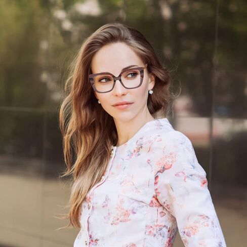 Stylish Oversized Reading Glasses for Women, Blue Light Blocking Computer Readers, Trendy Ladies Cat Eye Eyeglasses in Saudi Arabia