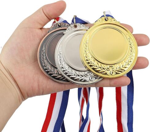 ميداليات جائزة باتيكل الفارغة، ميداليات الجوائز مع شريط الرقبة، اصنع مجموعة الميداليات الخاصة بك، جائزة الميداليات الفائزة للمسابقات in Saudi Arabia