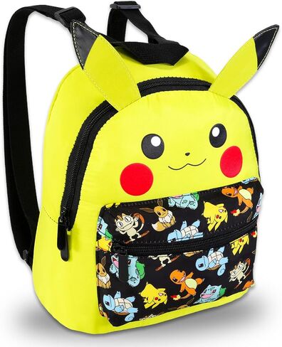 Pokemon Mini Backpack for Boys - Bundle with 12" Pikachu Backpack, Water Bottle, Pokemon Card Binder, More | Pokemon Small Backpack Set for Kids in Saudi Arabia