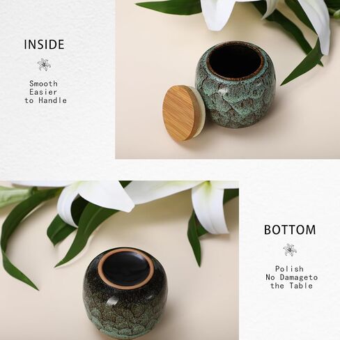 Small Souvenir urns of Human Ashes, Cute Ceramic Little urns for Adults, Children and Pets, in Memory of Your Lost Loved Ones (Gray) in Saudi Arabia