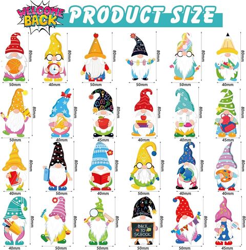 48 قطعة من زخارف التماثيل المعلقة للمدرسة، زينة تقدير زملاء الدراسة للعودة إلى المدرسة، يوم المعلمين، لوازم الحفلات، ديكور جدار الفصل الدراسي، 24 نمطًا in Kuwait