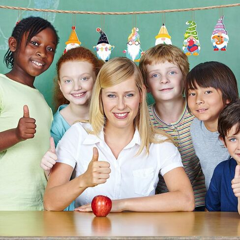 48 قطعة من زخارف التماثيل المعلقة للمدرسة، زينة تقدير زملاء الدراسة للعودة إلى المدرسة، يوم المعلمين، لوازم الحفلات، ديكور جدار الفصل الدراسي، 24 نمطًا in Kuwait