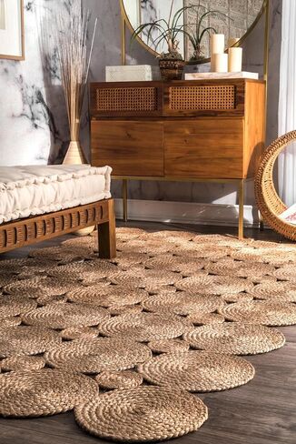 nuLOOM Hand Woven Drusilla Area Rug, 3x5, Natural in Saudi Arabia
