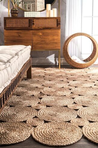 nuLOOM Hand Woven Drusilla Area Rug, 3x5, Natural in Saudi Arabia