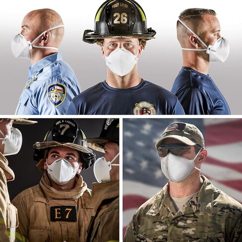أقنعة Dräger X-plore 1750 C N95 مصنوعة في الولايات المتحدة | 20 جهاز تنفس معتمد من NIOSH، مناسب عالميًا in Saudi Arabia