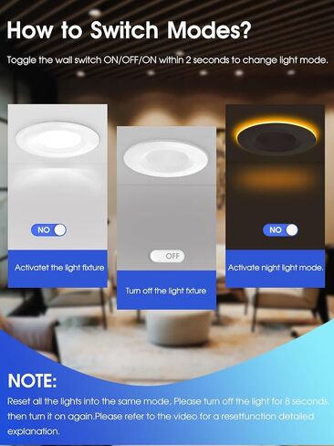 6 Pack 6 Inch LED Recessed Lighting with Night Light, Dimmable Can Lights with Baffle Trim, 9W=85W, Warm White 3000K, 700LM Retrofit Downlight, CRI 90, Damp Rated, IC Rated, ETL & FCC in Saudi Arabia